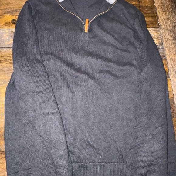 J. Crew Men's Black Zip-Up Sweater - Picture 2 of 3